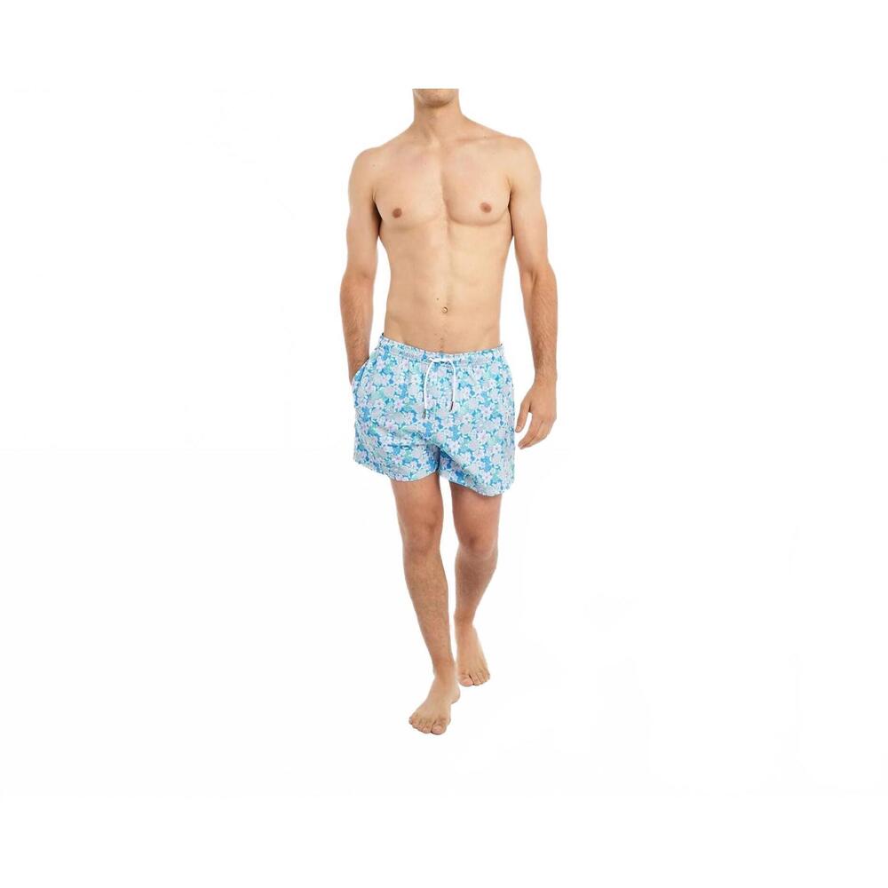 NEW BERMIES men's turtle bay swim trunks in blue